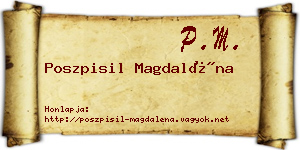 Poszpisil Magdaléna névjegykártya